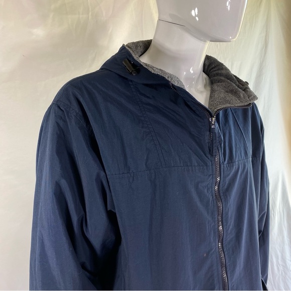 Roundtree & Yorke Men’s Fleece Lined Hooded Nylon Jacket - Picture 2 of 12